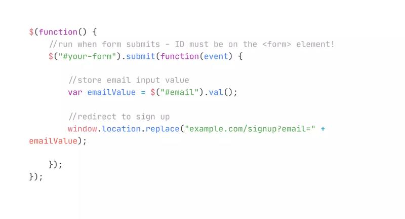 Redirect Form on Submit and Pass Input Value to URL