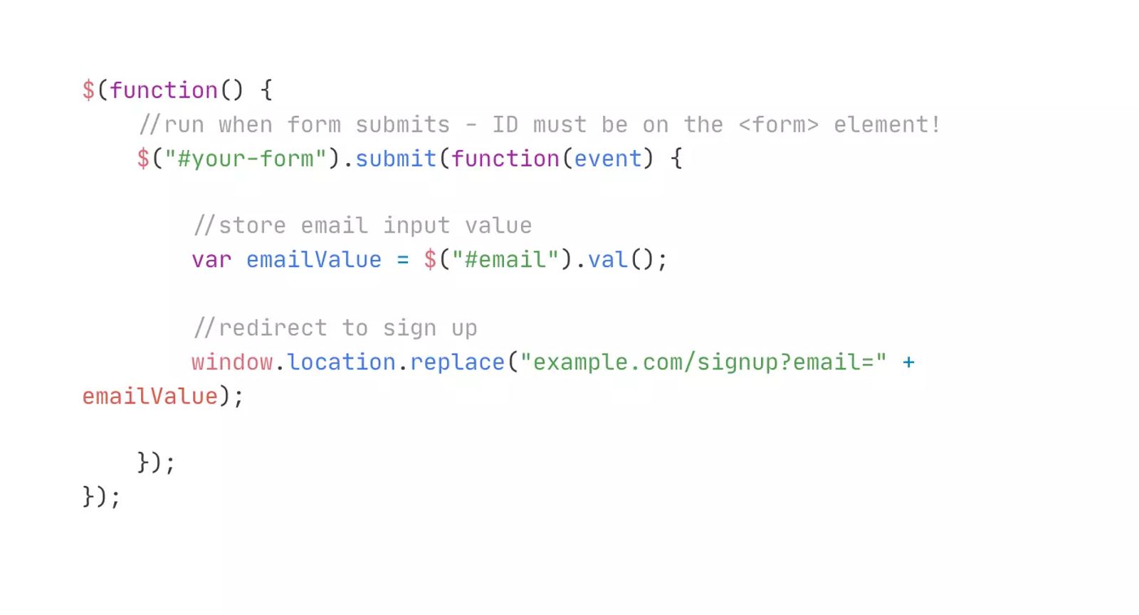 Redirect Form on Submit and Pass Input Value to URL