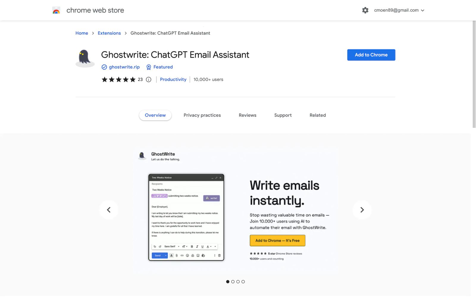 Ghostwrite