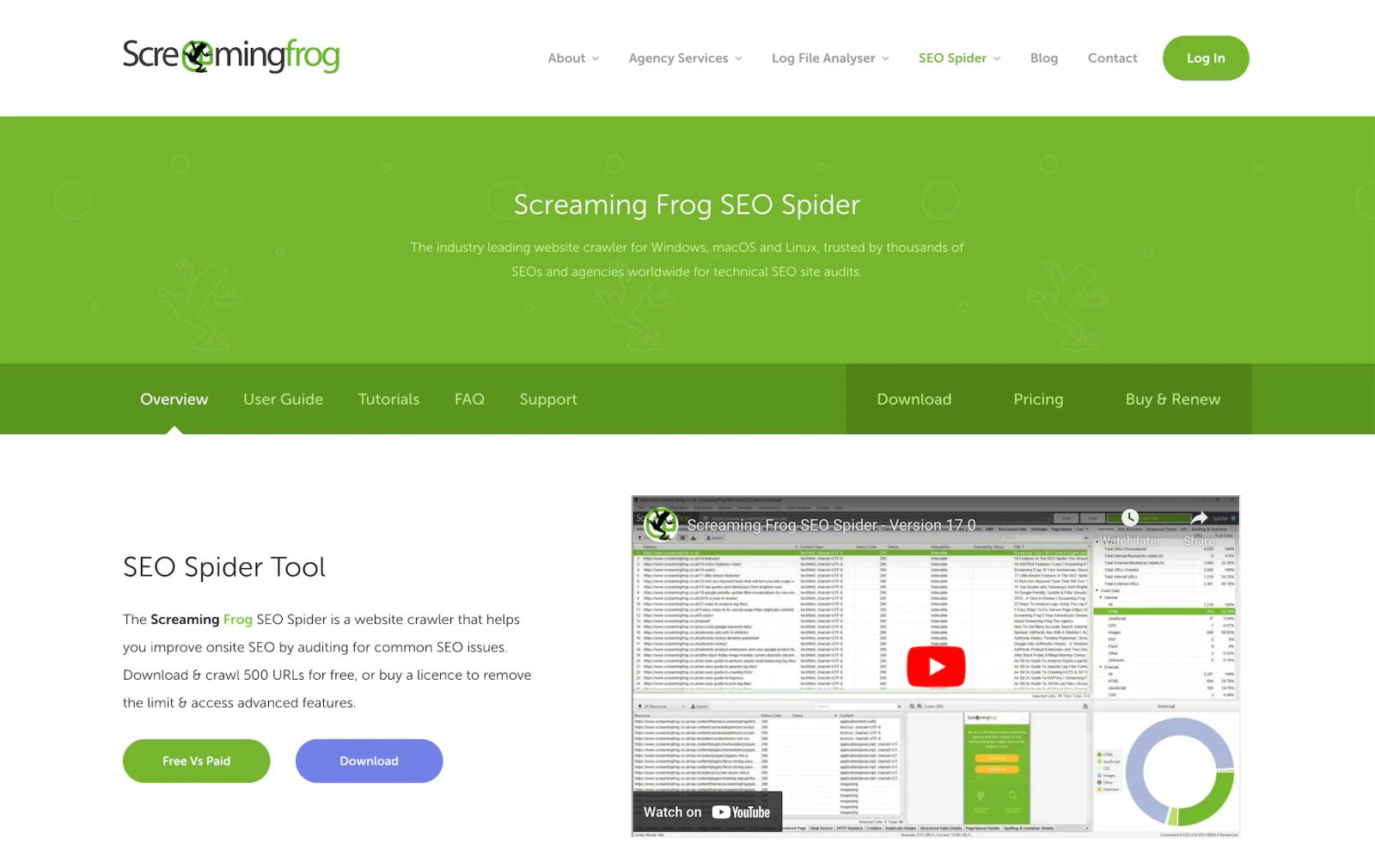 Screaming Frog SEO Spider Website Crawler