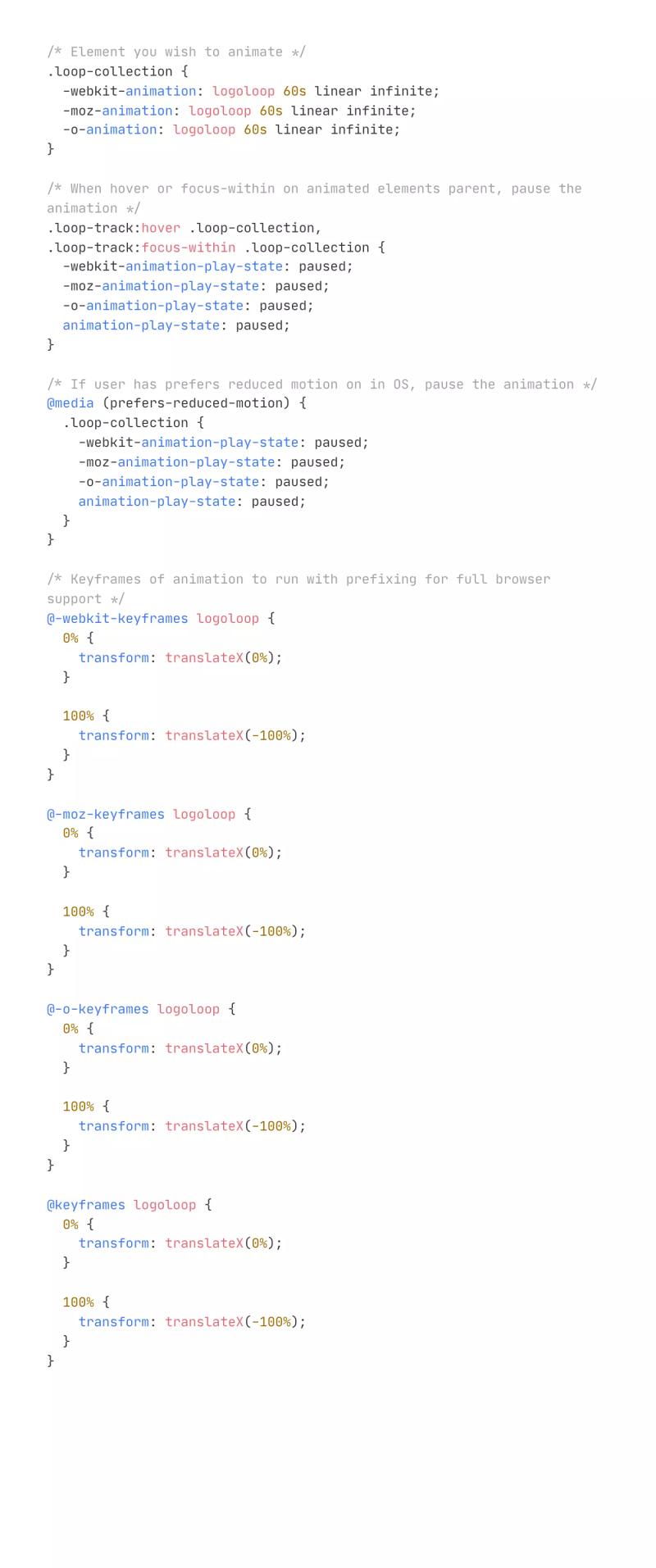 CSS Logo Marquee / Ticker