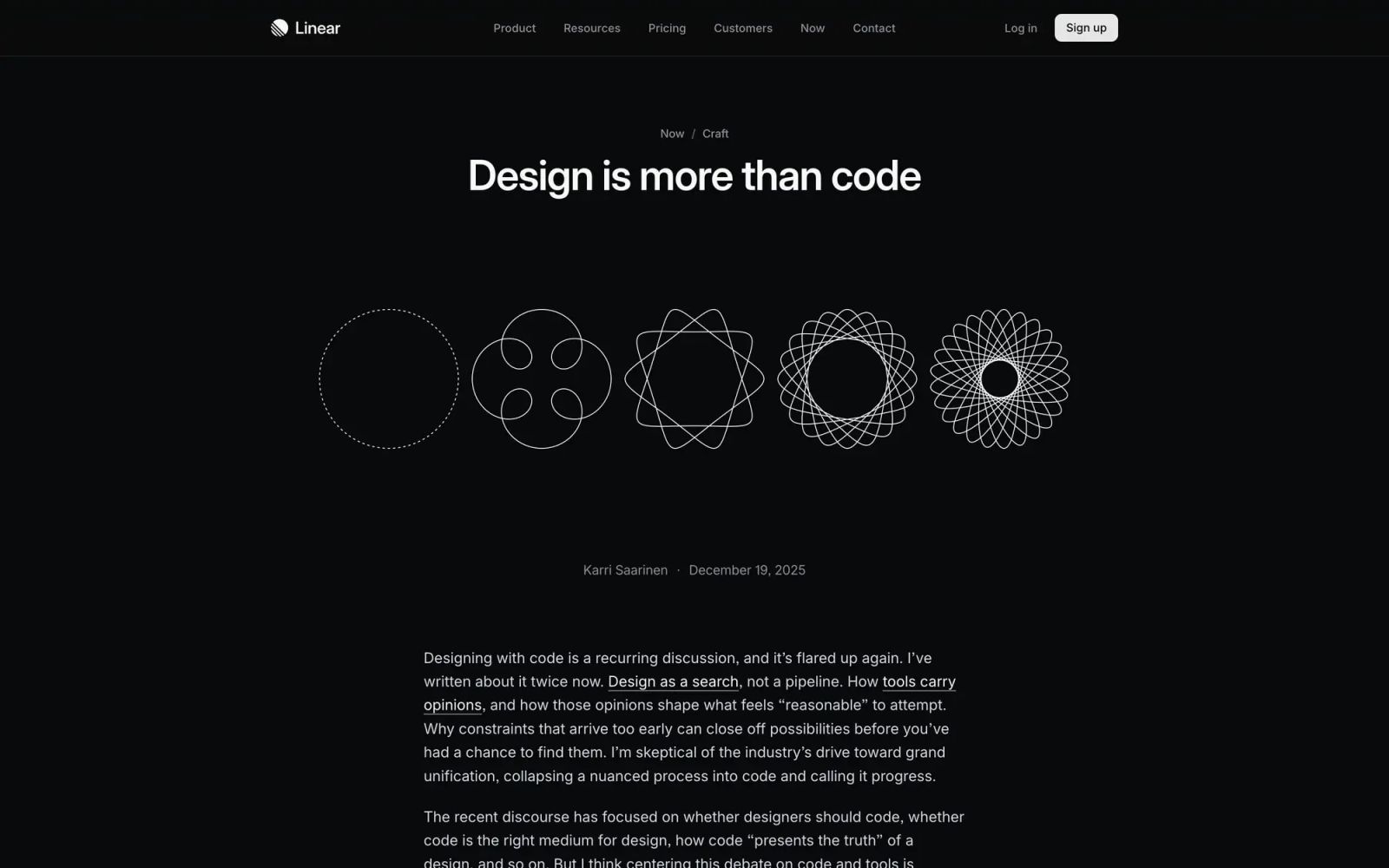 Design is more than code