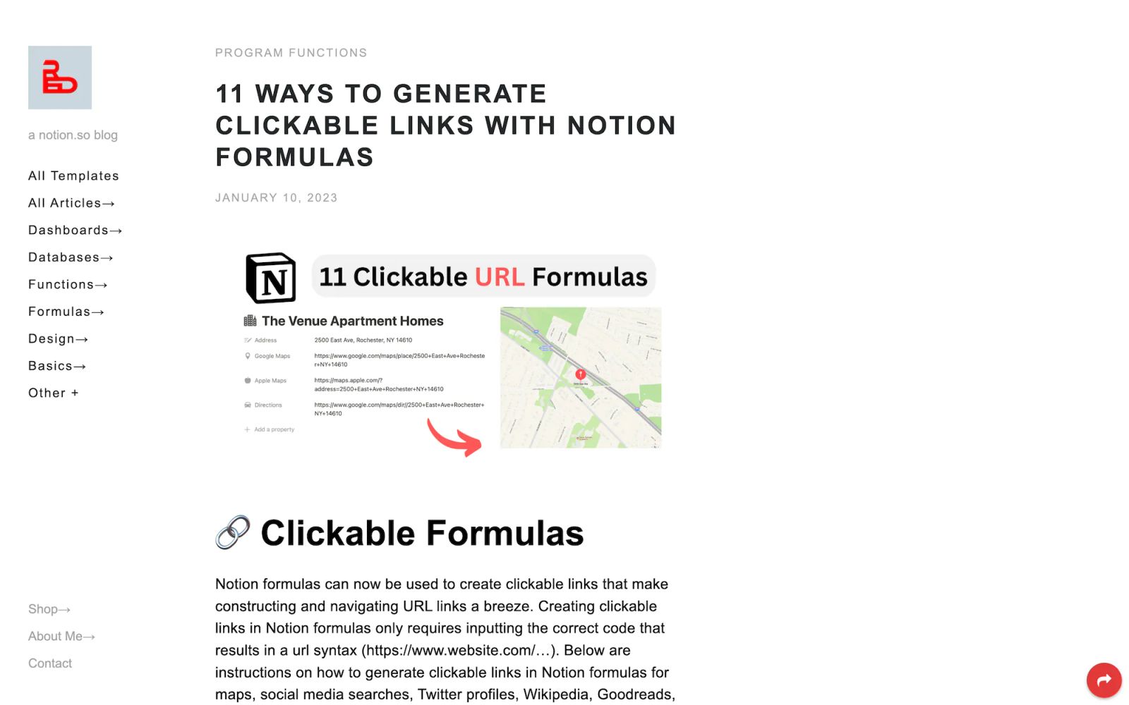 11 ways to generate clickable links with Notion formulas