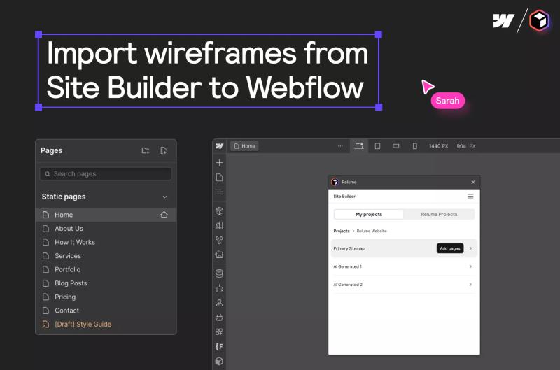 Relume Site Builder Webflow App