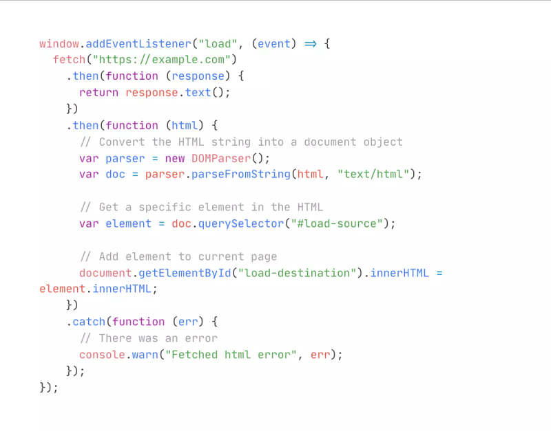 Fetch and Nest Content From Another Page