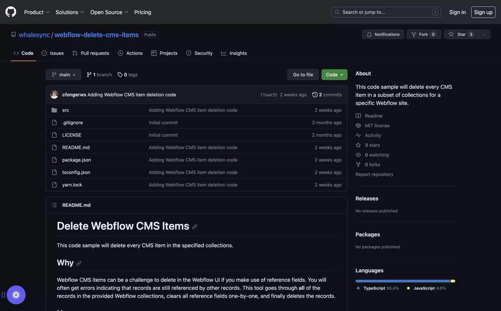 Bulk Delete Webflow CMS Items