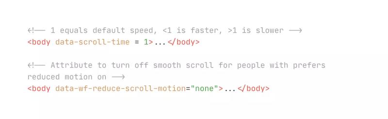 Control Webflow Anchor Link Smooth Scroll