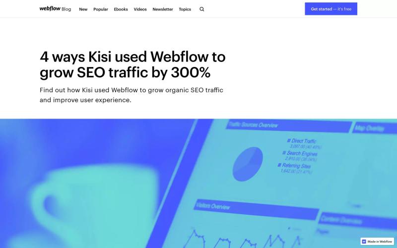 4 ways Kisi used Webflow to grow organic traffic by 300%