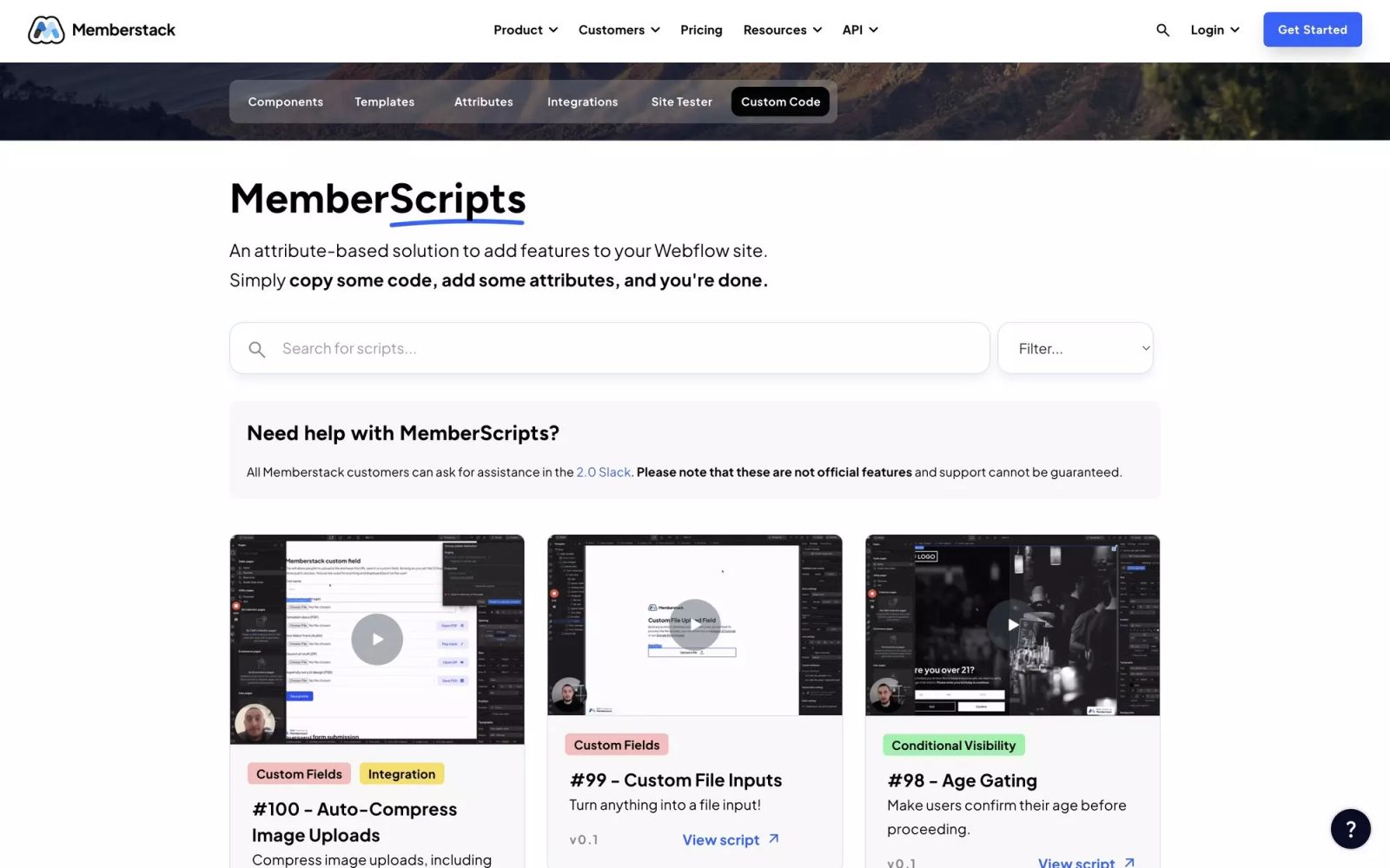 MemberScripts by Memberstack