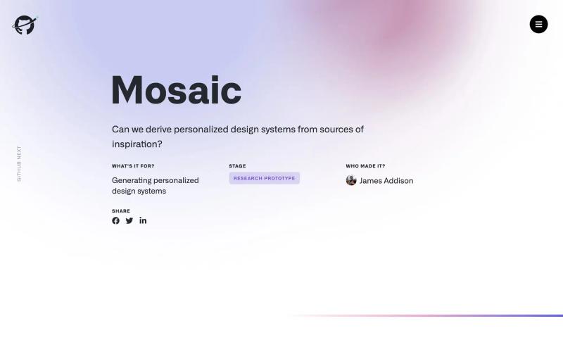 GitHub Mosaic