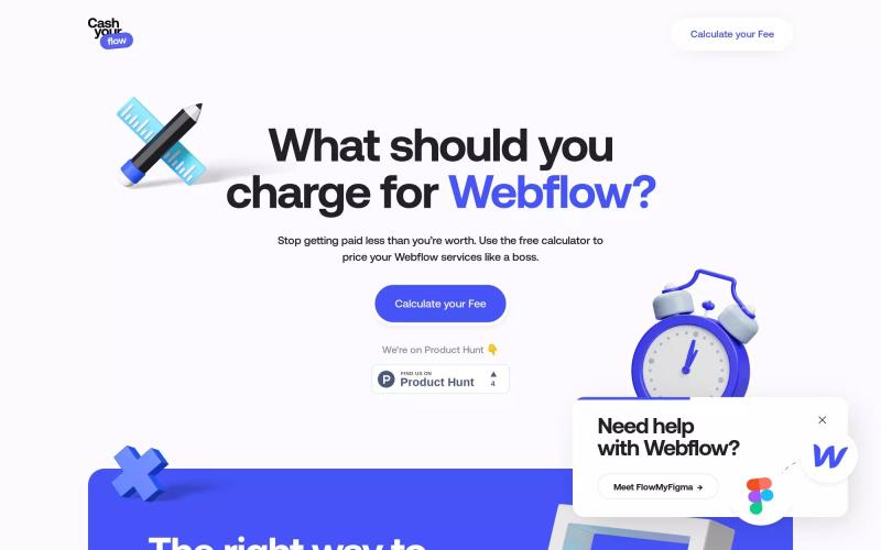 Cash Your Flow | Webflow Pricing Calculator