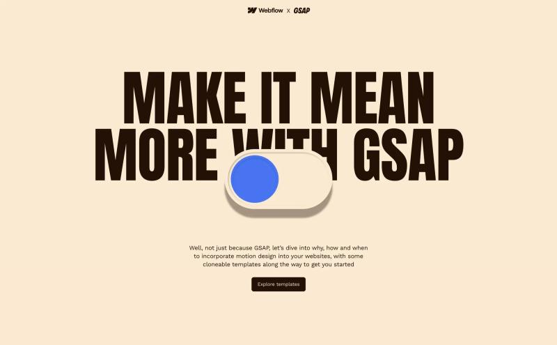 Gsap X Webflow