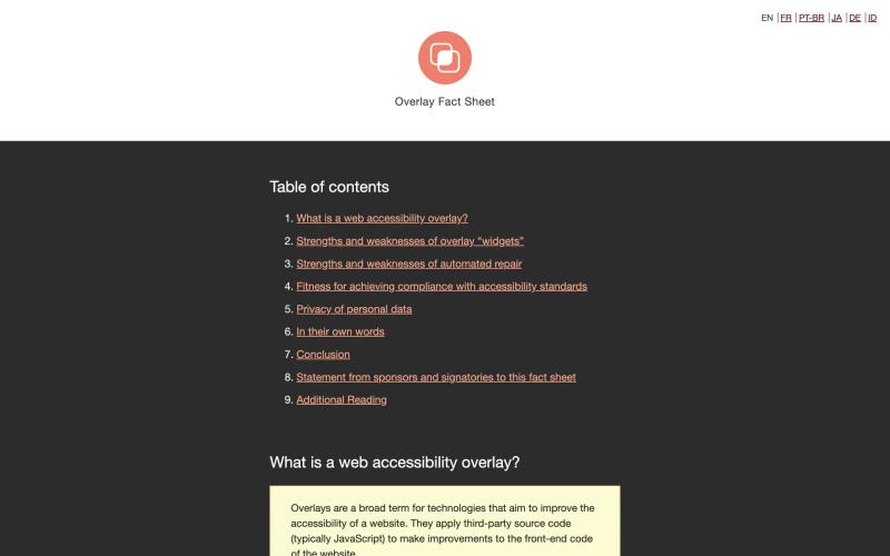 Overlay Fact Sheet