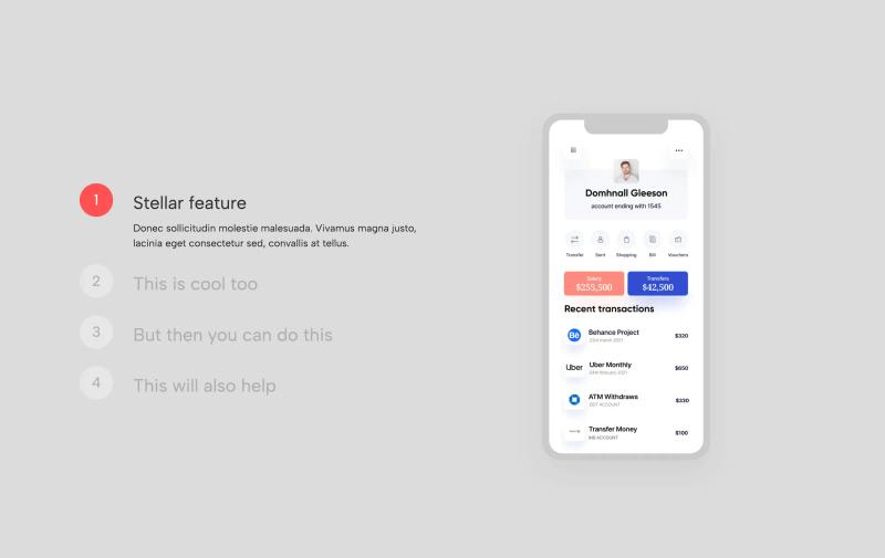 Sticky Scroll Feature Section