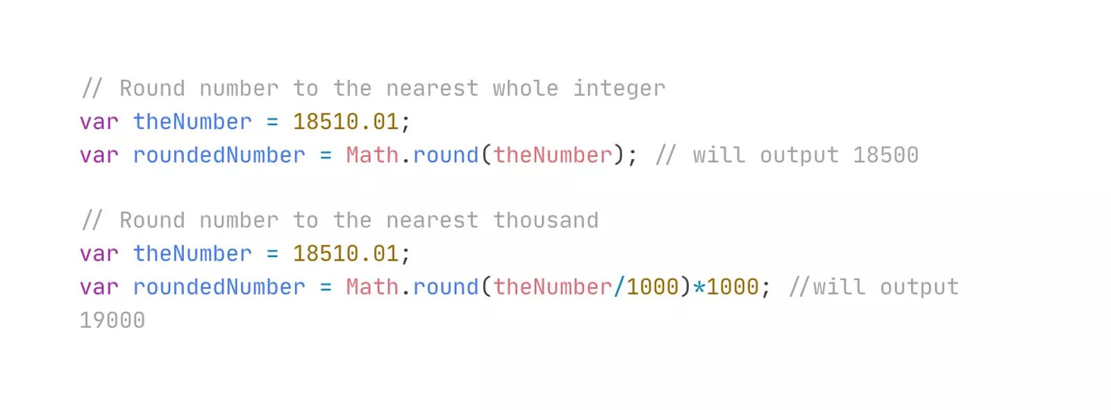 Round Number to Nearest Integer