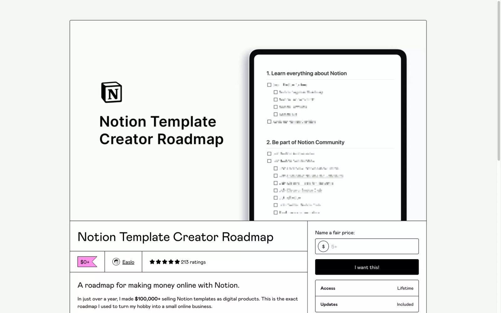 Creator Roadmap