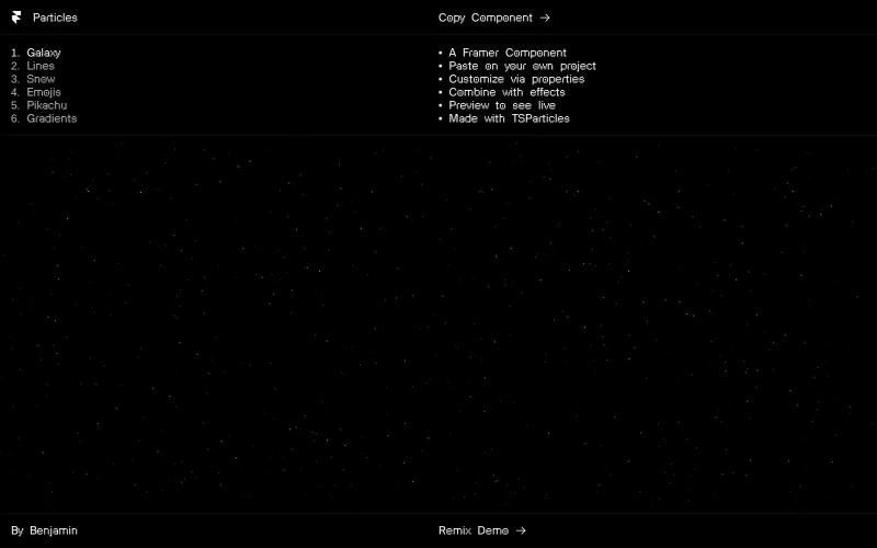 Particles for Framer