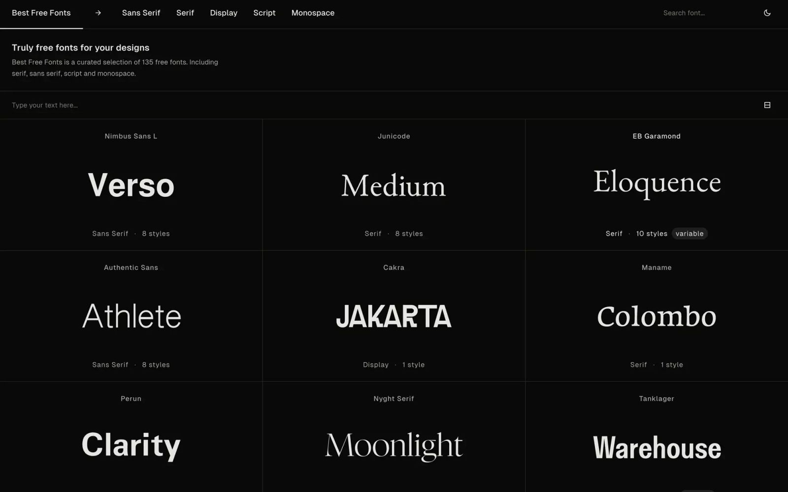 Best Free Fonts