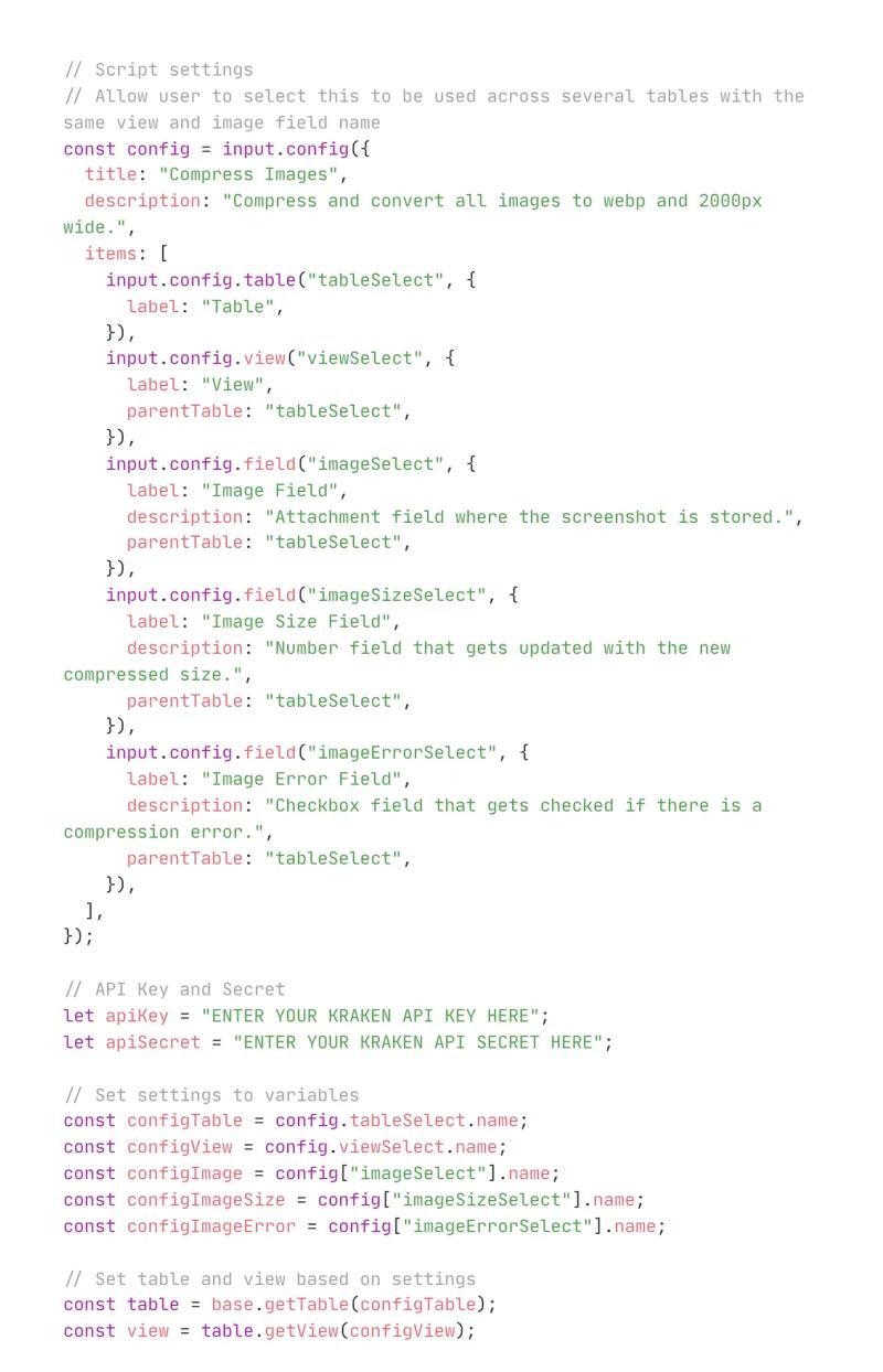 Compress Images w/ Airtable Script