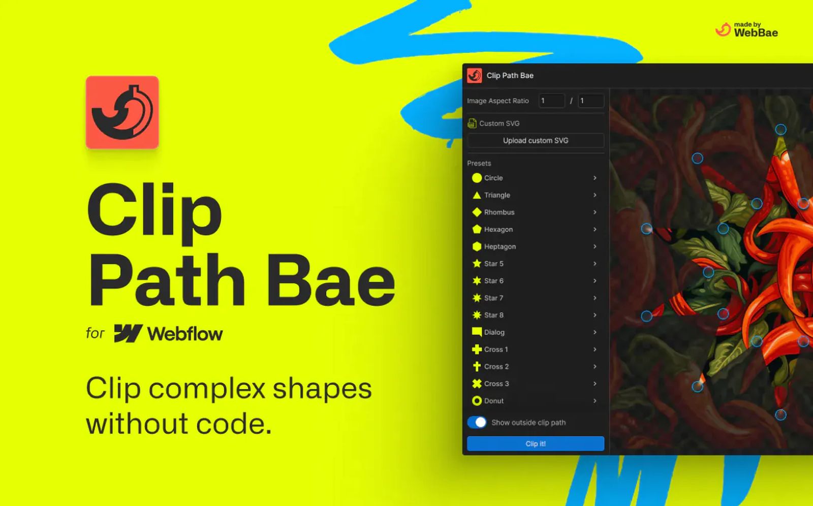 Clip Path Bae Webflow App