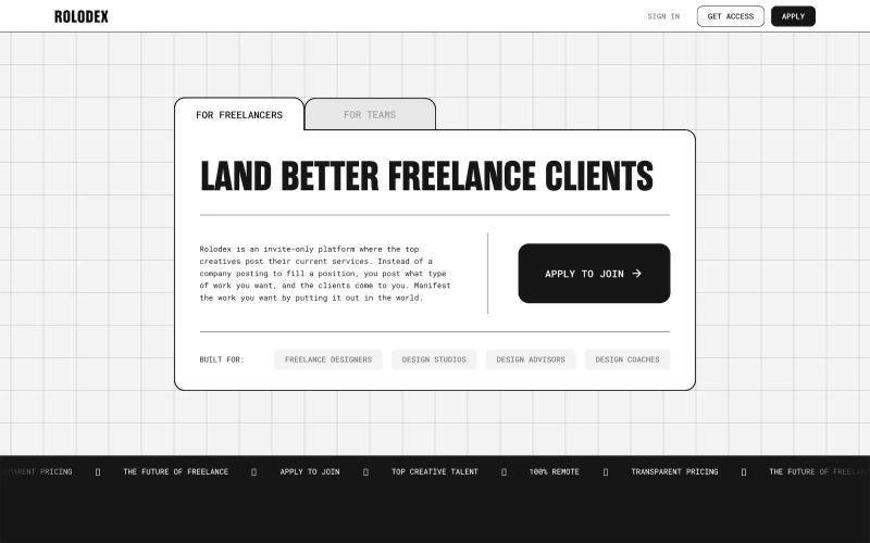 Rolodex Design
