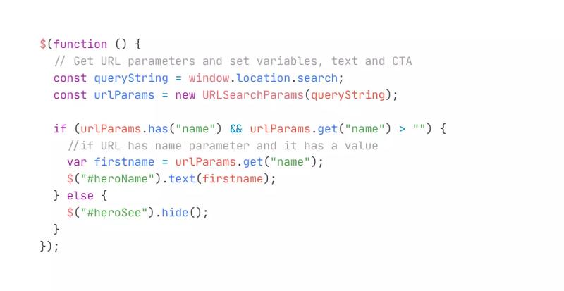 Set Text From URL Parameters