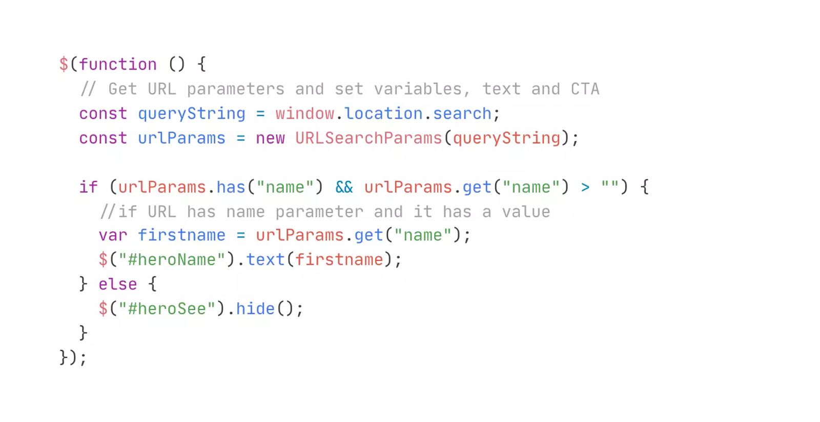 Set Text From URL Parameters