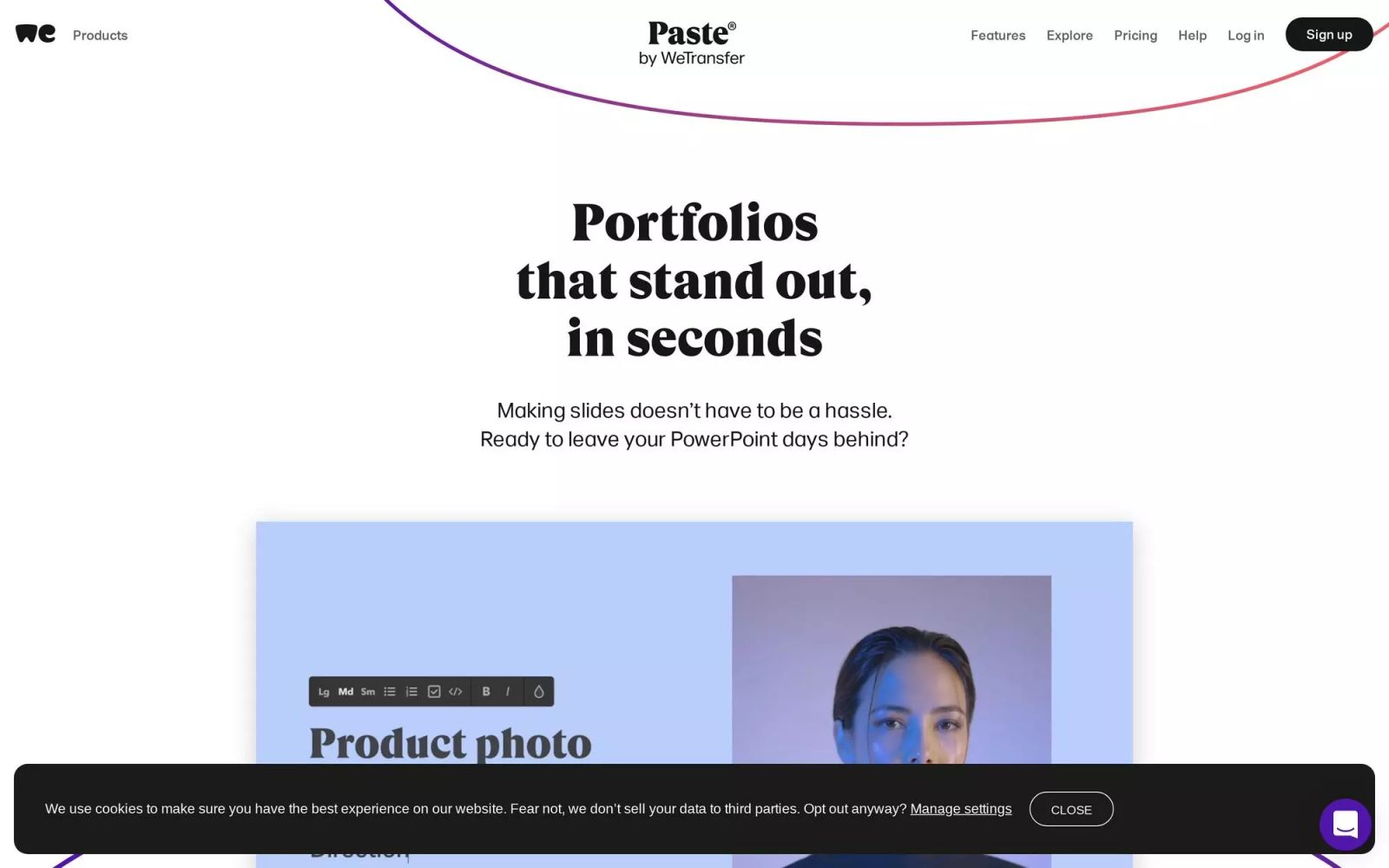 Paste by WeTransfer