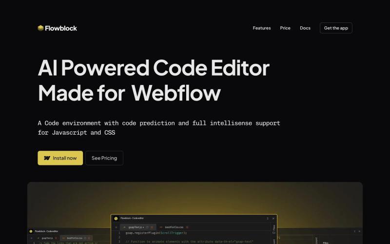 Flowblock Webflow App