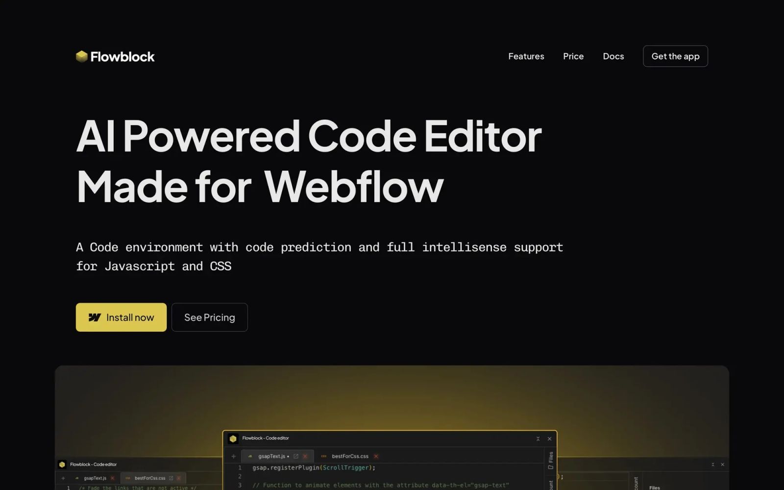 Flowblock Webflow App