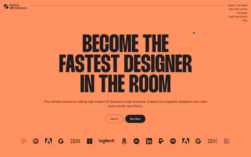 Making UX Decisions