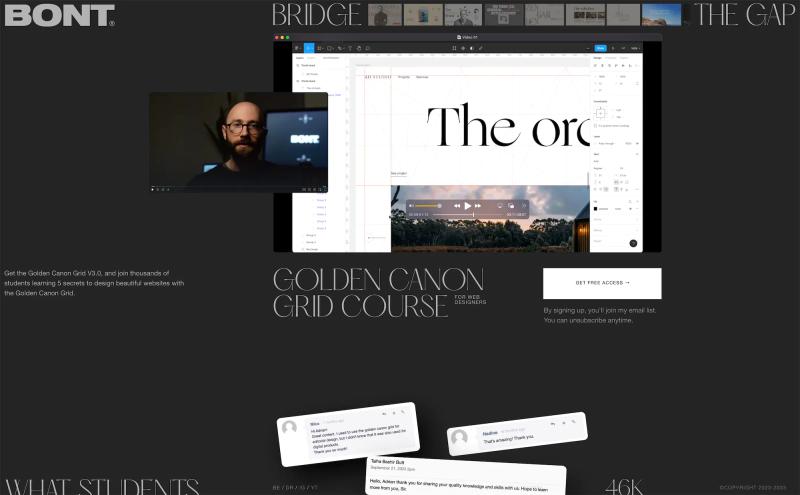 Golden Canon Grid Course for Web Designers — BONT®