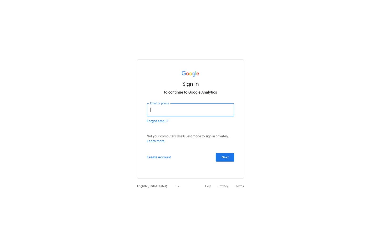 Google Analytics