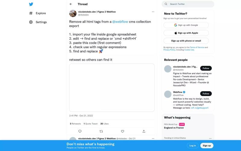 Remove HTML Tags From Webflow CMS Rich Text Export
