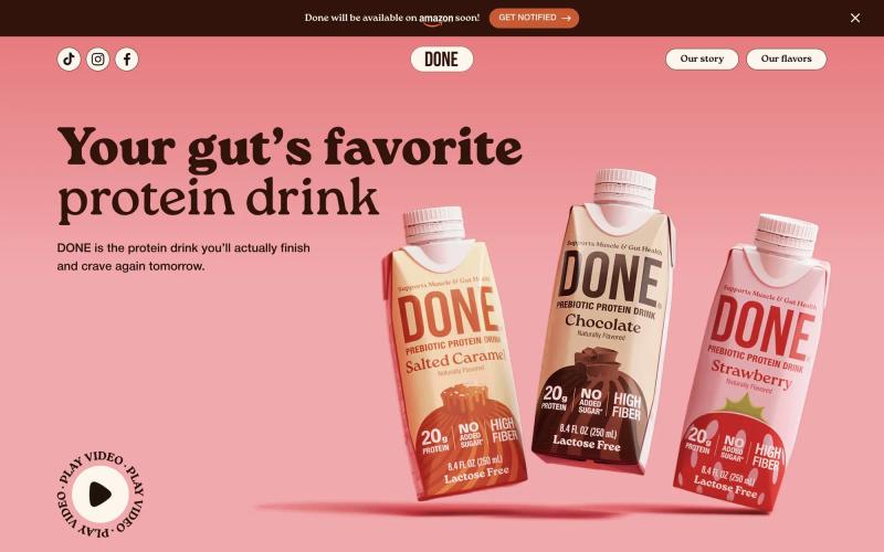 DONE Prebiotic Protein Drink