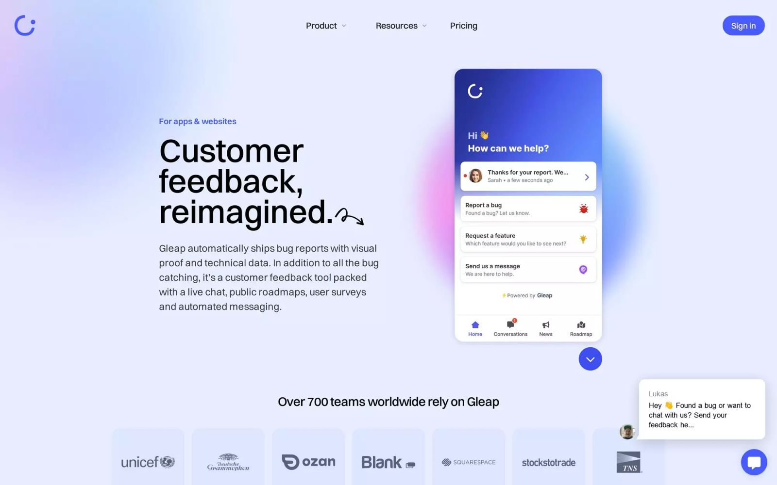 Gleap