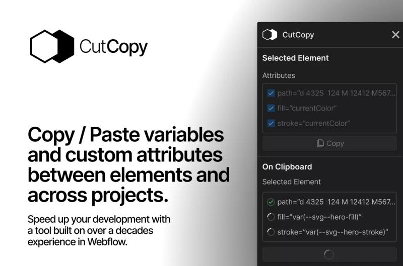 CutCopy Webflow App