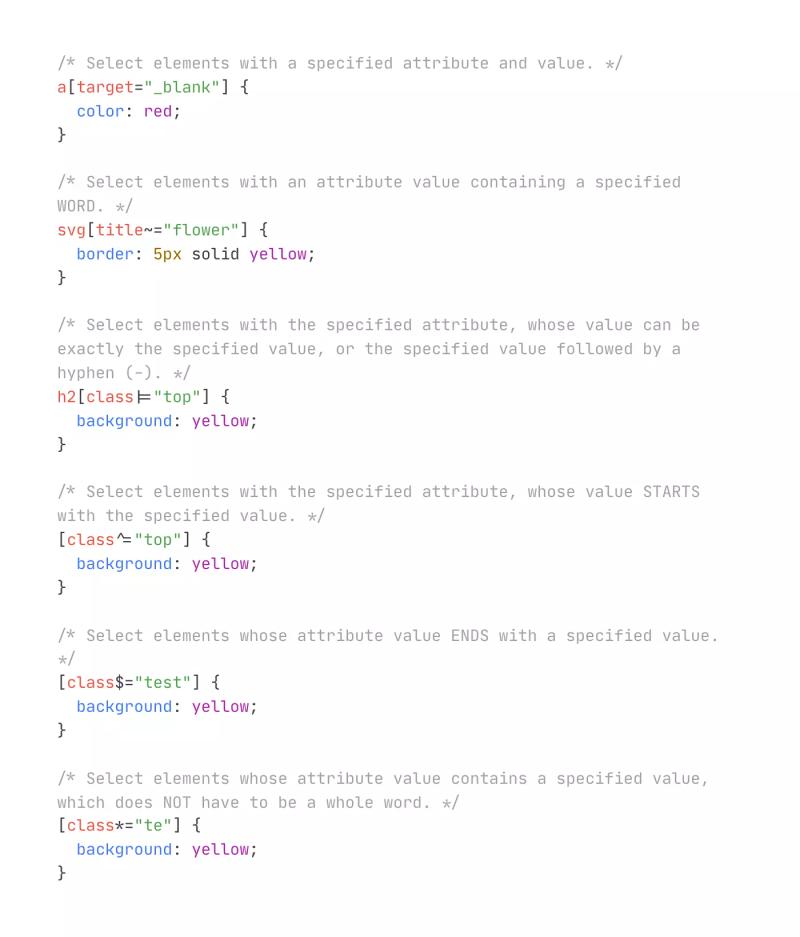 CSS Target Attribute