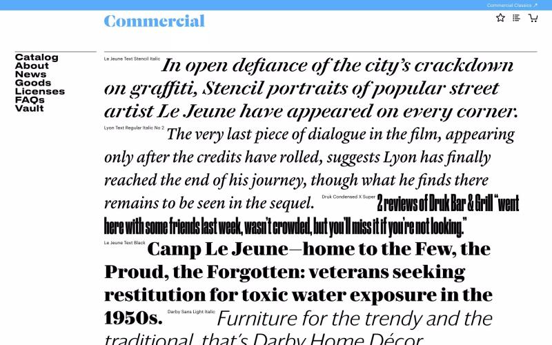 Commercial Type