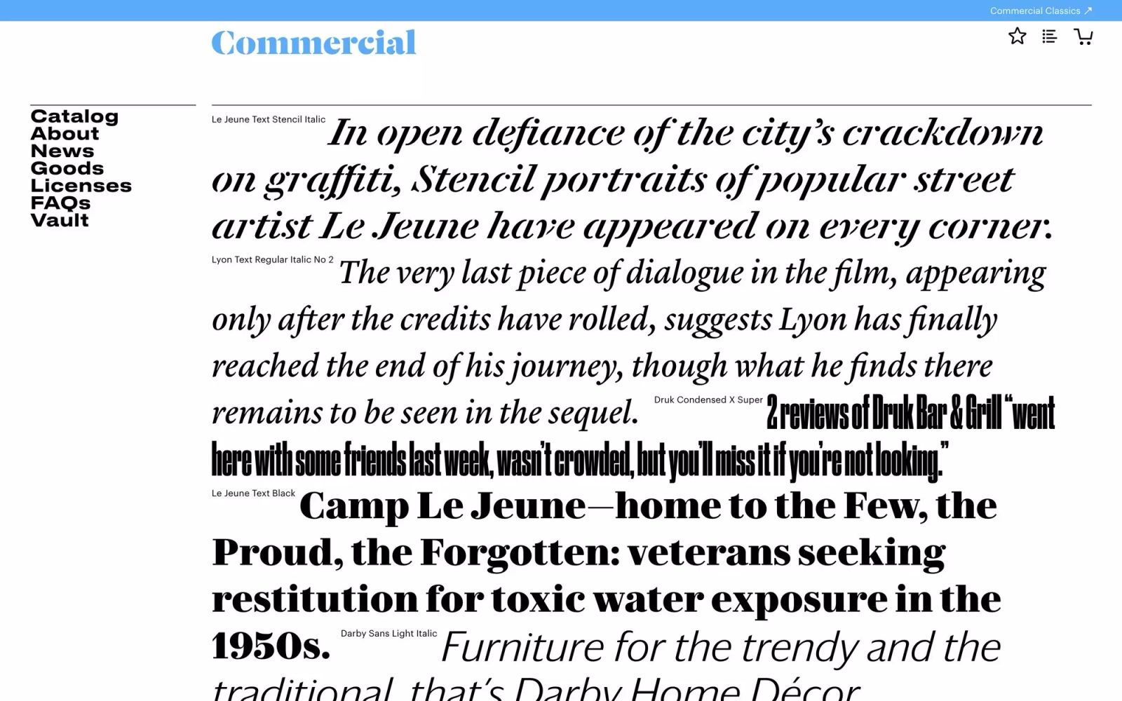 Commercial Type
