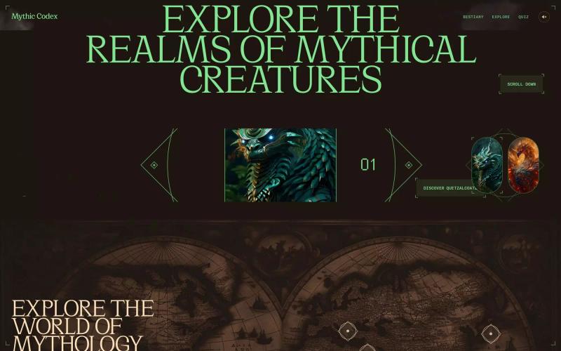 Mythic Codex: A Digital Bestiary