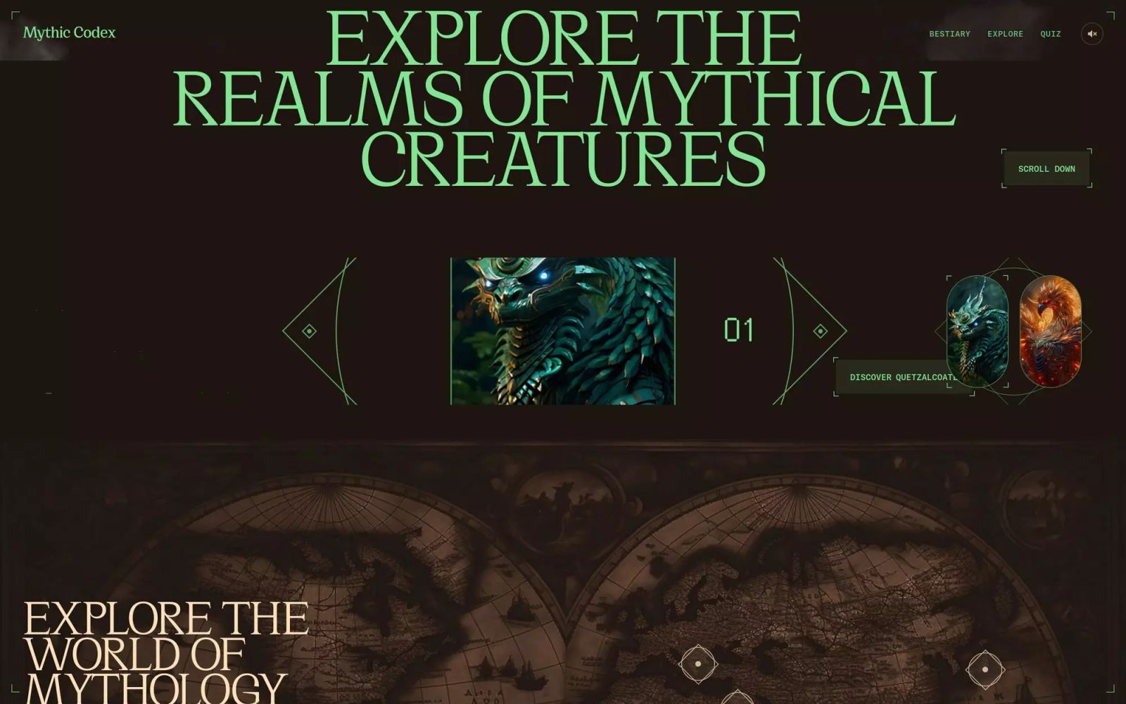 Mythic Codex: A Digital Bestiary