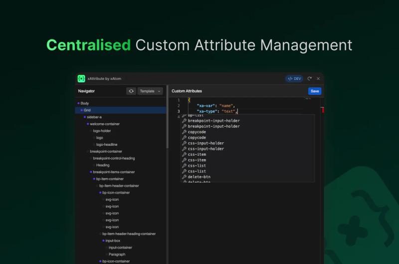 xAttribute Webflow App