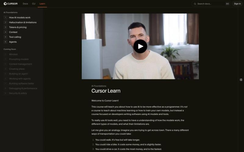 Cursor Learn