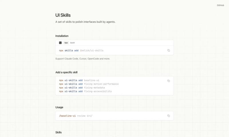 UI Skills