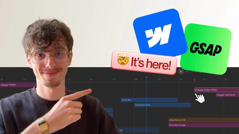 The New Webflow Interactions by GSAP is here!