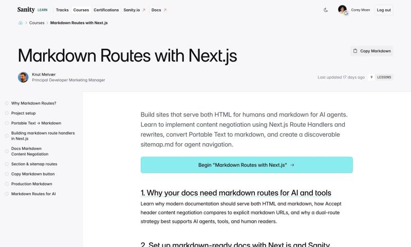 Markdown Routes with Next.js