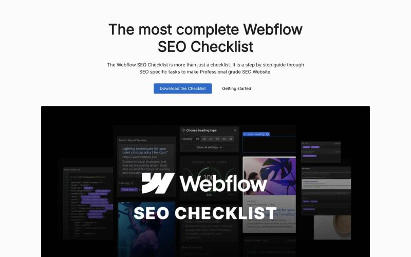 Webflow SEO Checklist