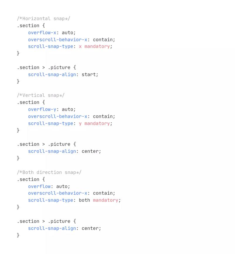 CSS Scroll Snap
