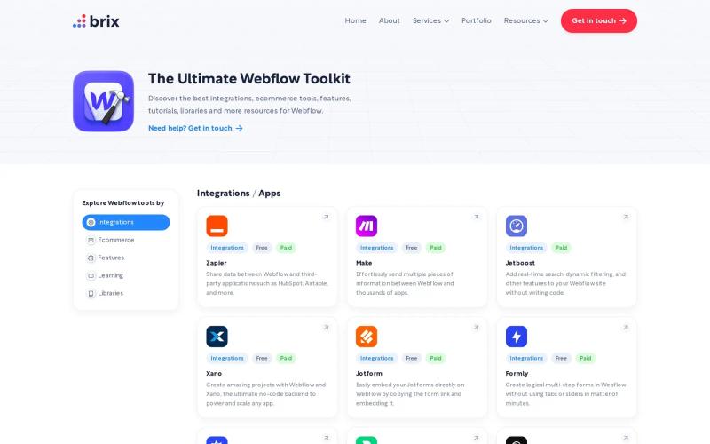 The Ultimate Webflow Toolkit by BRIX Agency